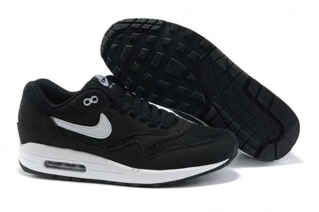 air max 1 blanche gris noir