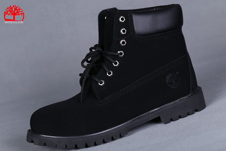 timberland cuir noir